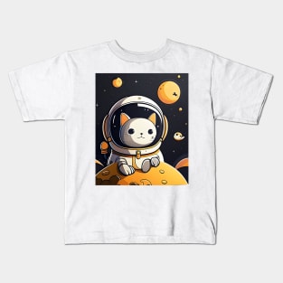 Cat Astronaut, Space Kitty, Catronaut - Cat Lover Kids T-Shirt